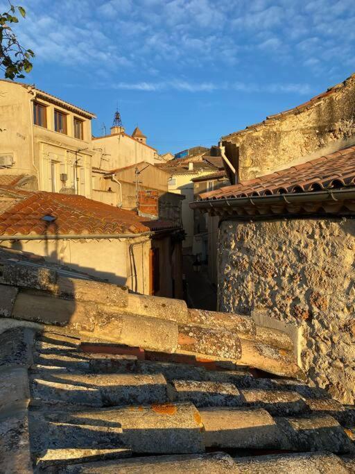 Charming Village House With Roof Top Terrace! Thezan-les-Beziers Exteriör bild