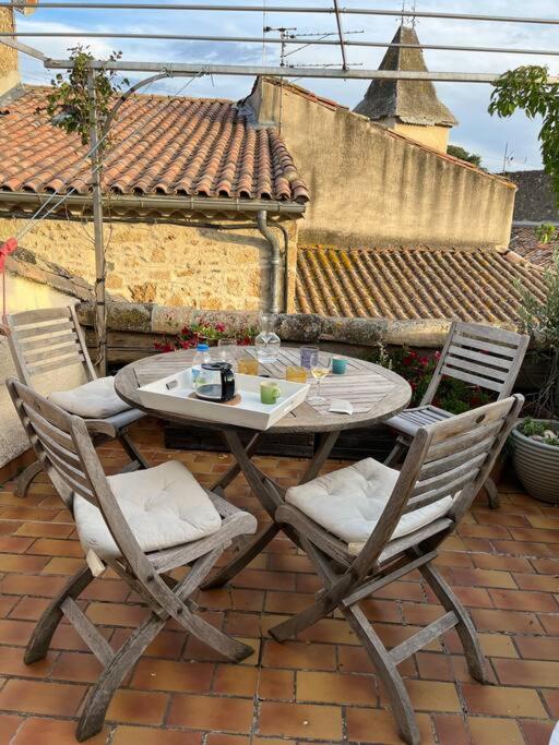 Charming Village House With Roof Top Terrace! Thezan-les-Beziers Exteriör bild